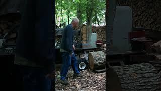 Wayno's home made log splitter with a log lift! #firewood