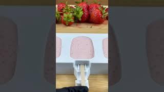 Easy Homemade Strawberry Ice Cream Recipe Only 3 Ingredients - TM   Top Discovery #shorts