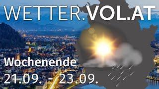 Das Wetter von VOL.AT für das Wochenende vom 21. - 23. September 2024