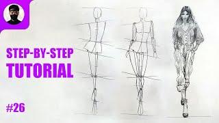 How to Draw a Runway Model | Step-by-Step Tutorial