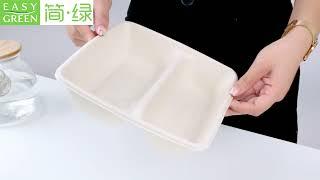 CS1000 Compostable Take Out Food Containers