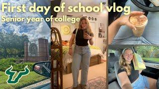 First day of my senior year of college  | commuting chating, class, opening pr, & yapping