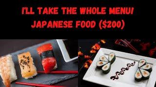 Food professional, man-to-food challenge! 200$ of Japanese food! [ new record ]