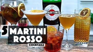 5 EASY Cocktail Recipes with Martini Rosso Vermouth - Sweet Vermouth