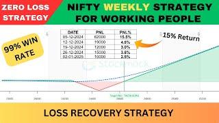 Nifty Weekly Strategy For Working People | Unlimited Profit | Zero Loss Strategy | No Loss Hedging |