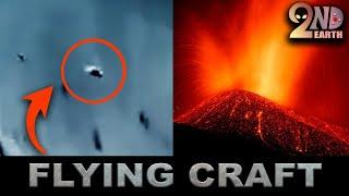 Is that a UFO HOVERING over this VOLCANO? Analysis of strange craft over Canary Islands eruption.