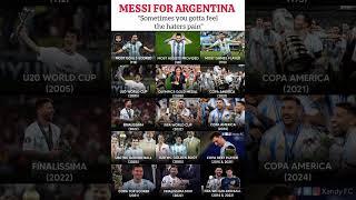 Messi for Argentina️#football#messi#fifa#leomessi#barcelona#argentina#barça#intermiami#mls#shorts