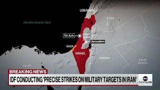 Israeli military launches strikes on military targets in Iran, officials say