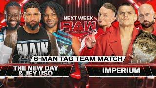 New Day & Jey Uso vs Imperium - 6-Man Tag Team Match (1/2) | WWE RAW 02/12/24