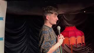 Scott Fishenden at the first London heat of the Chortle Student Comedy Award 2024