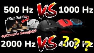 Higher Hertz = Better Gamer? Analyzing Gaming Mouse Polling Rates | Is 4k Hz Worth it?