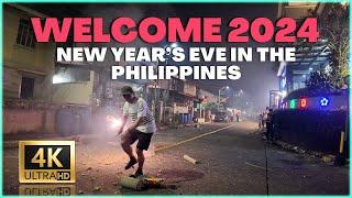 HAPPY NEW YEAR 2024 PHILIPPINES! A New Year's Eve Walking Tour 4K 