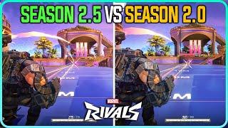 All Hero Changes Compared Season 2.5 vs Season 2.0 Marvel Rivals