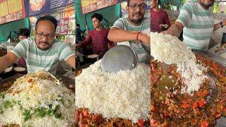 Huge making of Tawa Masala Pulao  Full Tasty Thali for Rs 60 only 