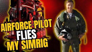 Airforce Pilot Flies My Simrig In Microsoft Flight Simulator 2020 & DCS