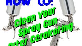 Cleaning the Iwata LPH80 Spray Gun after Cerakoting