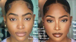 *DETAILED* Beginners Friendly Neutral LASTING Makeup PERFECT for Summer time! | PETITE-SUE DIVINITII