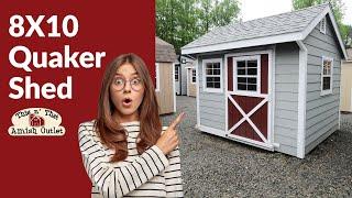 8X10 Quaker Workshop Amish Made Shed