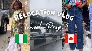 RELOCATION TRAVEL PREP VLOG 1 | NIGERIA TO CANADA  | HOW I SPENT MY BIRTHDAY, SHOPPING FOR MY TRIP