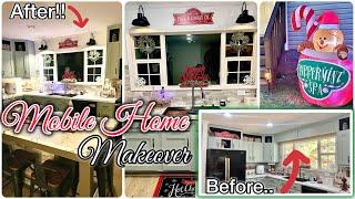 MOBILE HOME MAKEOVER + CHRISTMAS YARD DECORATE WITH ME!!  #diyhomeprojects