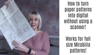 FlossTube 30 | Converting a full size paper chart to digital without using a scanner!