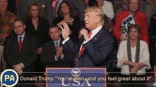 President-elect Donald Trump describes a change in his supporters