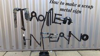 Making a sign out of scrap