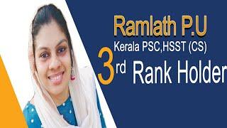 Kerala PSC HSST Topper Interview(Ramlath P U , 3rd Rank)