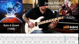 Judas Priest Ram it Down Guitar Solo with TAB