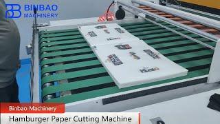 Hamburger Paper Cutting Machine Sandwich Paper Roll To Size Sheet Cutting Sheeting Machine