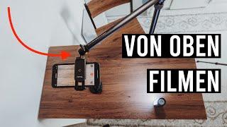 Wie kann man von oben filmen? Günstiges Stativ für Live-Streaming, YouTube, TikTok und Produkte