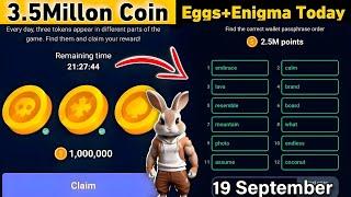 18 September rocky rabbit easter eggs | rocky rabbit enigma Today | rocky rabbit easter eggs