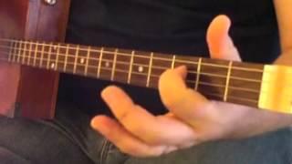 4 String Blues Tricks pt. 1 - How to Play Cigar Box Guitar by Shane Speal