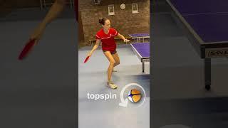 ТОПСПИН СПРАВА по нижнему и верхнему мячу #tabletennis #pingpong