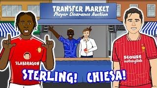 STERLING TO MAN UTD? CHIESA TO LIVERPOOL? OSIMHEN TO CHELSEA? (Transfer Market Fabrizio Romano)