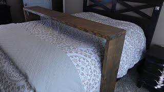 'On The Fly...DIY' Simple Rolling Overbed Table