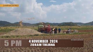 DD News Mizoram - Zoram Thlirna | 4 November 2024 | 5 PM