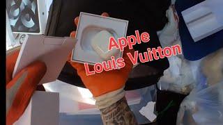 Epic college clean out dumpster find Apple, Louis Vuitton 