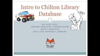 Intro to Chilton Library Database