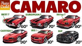 All 6 Camaro generations explained (30 criteria compared)