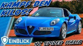 Jedes GRAMM zählt! Alfa Romeo 4C Spider Italia (2018) - Die Kunst des Verzichts