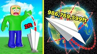 I Flew a Paper Airplane AROUND EARTH! | Roblox