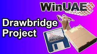 Amiga floppy drive in WinUAE with Drawbridge