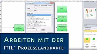 Arbeiten mit der ITIL-Prozesslandkarte