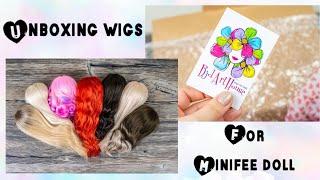 Unboxing Wigs for Minifee from BJDARTHOUSE