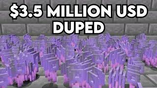 Duping on a Pay-To-Win Minecraft Server! ($3,500,000 USD)