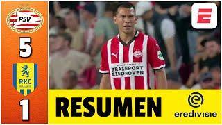 PARTIDAZO y DOBLETE de HIRVING LOZANO para darle la VICTORIA al PSV ante RKC WAALWIJK | Eredivise