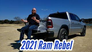 COMPLETE LOOK at the 2021 Ram 1500 Rebel Review | Rebel Level 2 | Rebel 12 | 5.7L Hemi V8 Etorque