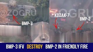 Epic close combat: Russian BMP-3 Destroys BMP-2 in Intense Clash