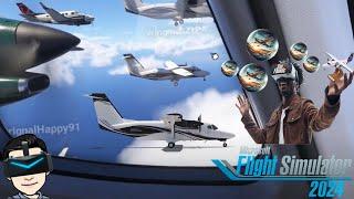 Tight GA Formation Flying in VR | Microsoft Flight Simulator 2024 | C408 Sky Courier w/ SimFanatic